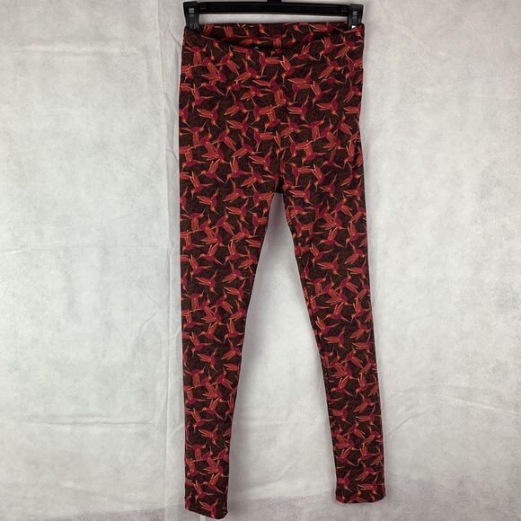 Lularoe leggings sport birds Hummingbirds abstract comfort rn142161 retro - Picture 8 of 16